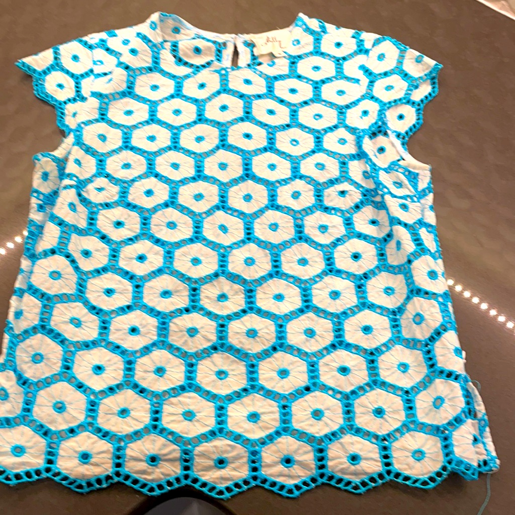 Milly Summer Doily Lace Top Size 8